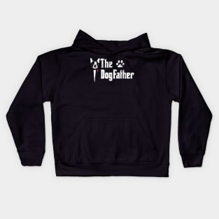 The Dogfather Boston Terrier Dog Dad Fathers day Kids Hoodie